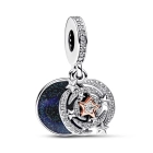 Colgantes de plata y oro rosa 14k de PANDORA Moments