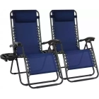 Tumbonas reclinables pack de 2, 112×65×84cm
