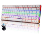 Teclado Mecánico LED USB Ergonómico para Juegos y Tipeo