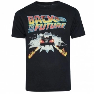 Camiseta Hombre Delorian Regreso al Futuro Lizenz