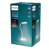 Lámpara Flexo LED Philips Ivory con 3 escenas de luz USB