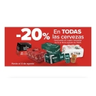 50% de vuelta y 20% en todas las cervezas