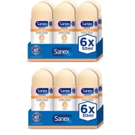 Desodorante Roll-On Sanex 2x6 unidades