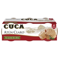 Atún claro en aceite de oliva Cuca, pack 6 x 65gr