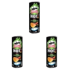 Paquete de 3 Pringles Sour Cream Hot Kicking 160g