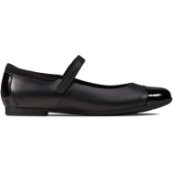 Mary Janes Scala Gem de Clarks en Cuero Negro