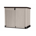 Cobertizo Exterior 1200L, Beige Marrón, 145,5 x 82 x 123 cm