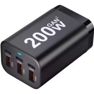 Cargador 200W rápido con 6 puertos USB