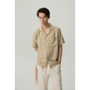 Camisa de manga corta fluida (Tallas S a XL)