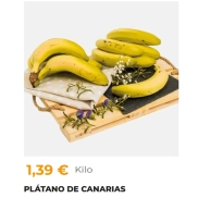 1,39€ el Kilo de Plátano de Canarias