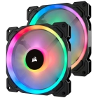 Ventilador RGB Dual Halo LED Corsair LL140 para PC