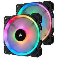 Ventilador RGB Dual Halo LED Corsair LL140 para PC