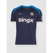 Top Nike K de Chelsea, azul marino, con mangas cortas