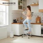 Escalera de 2 peldaños plegable SONGMICS
