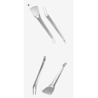 Espátula y Tenedor de Acero Inox para Camping con Abrechapas