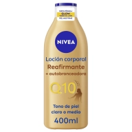 NIVEA Q10 Loción Corporal Reafirmante y Autobronceadora 400 ml