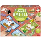 Battle Puzzle Miscelánea - Juego de Mesa para 4 a 6 años