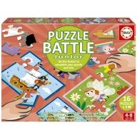 Battle Puzzle Miscelánea - Juego de Mesa para 4 a 6 años