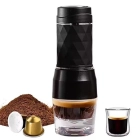 Cafetera manual portátil Cafelffe para cápsulas Nespresso y Dolce Gusto.