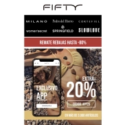 Exclusivo 20% EXTRA en más de 3.000 artículos Fifty