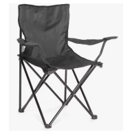 Silla de Camping Plegable de Acero 50x50x80cm - 3x 12€