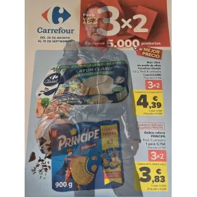 Carrefour 3x2: Folleto del 26 de agosto al 10 de septiembre