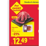 Pulpo cocido entero - 400 g