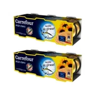 Atún Carrefour en aceite de girasol - 12 latas de 52g