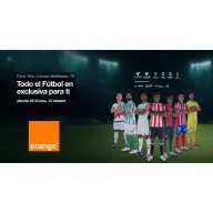 Fibra 1Gb Orange: 2 líneas, TV fútbol, Netflix y Prime a 45€