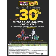 30% de Descuento en Juguetes y Bicicletas - Black Friday Carrefour
