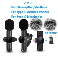 Micrófonos Lavalier Inalámbricos para iPhone y Android - Pack 2