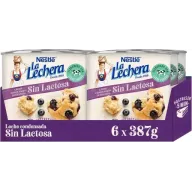 Leche Condensada Desnatada Sin Lactosa 6x387gr La Lechera