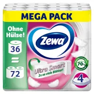 Papel Higiénico Zewa Ultra Smart: 36 Rollos, 4 Capas