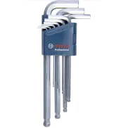 Set de llaves acodadas Hex Bosch Professional (9 piezas)