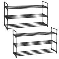 Estantería de Zapatos, Juego de 2, 3 Niveles en Zapatero