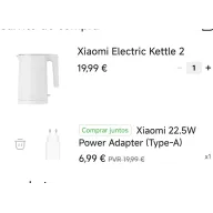 Xiaomi Electric Kettle 2 + Cargador Tipo C (21€ con mi points)