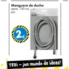 Manguera de ducha 150 cm por solo 2€