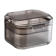 Estuche para aparato dental con cesta de enjuague extraíble