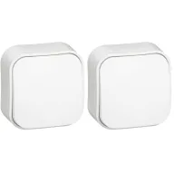 Interruptor Legrand FORIX, 6A, Blanco (Paquete de 2)