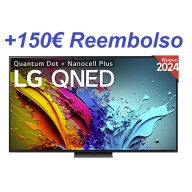 LG QNED 65" AI HDR10 Pro 120Hz: ¡Ahorra 150€ y solo 569€!
