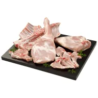 Cordero lechal sin cabeza ni asadura, precio por Kg.