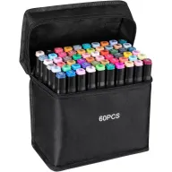 60 Marcadores de Graffiti Doble Punta Permanente
