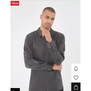 Camisa gris oscuro XS a 3XL - Diferentes tallas disponibles