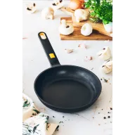 Sartén de Aluminio Fundido BRA Daily Pro 20 cm, Negro y Amarillo