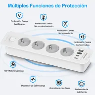 Empotrable regleta de enchufes con USB-C - más en descripción