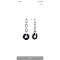 Pendientes de rodio en plata de Pedro Duran