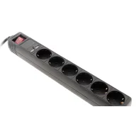 Base Múltiple Eléctrica ZENITECH 6 Enchufes + 2 USB