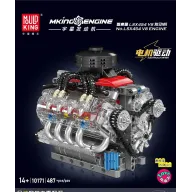 Motor V8 Mould King: Set de construcción de 487 piezas