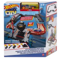 Conjunto de 10 Piezas Hot Wheels City con Base y Pistas