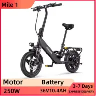 Bicicleta Plegable Urbana HillMiles Mile 1, 250W, 14"